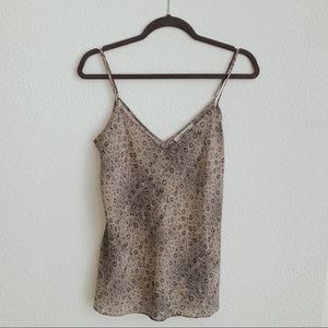 SOLD!!! FRAME Snake Print Silk Tank size small